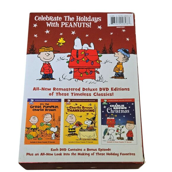 Peanuts Deluxe Holiday Collection DVD Set Christmas Thanksgiving Great Pumpkin - Picture 4 of 8